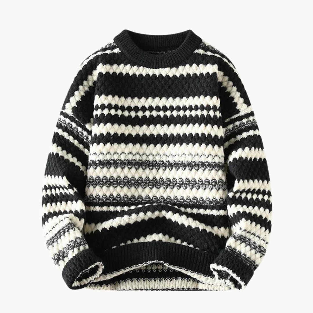 Elegante trui met lange mouwen en ronde hals voor een unieke stijl en tijdloze elegantie | Benjamin
