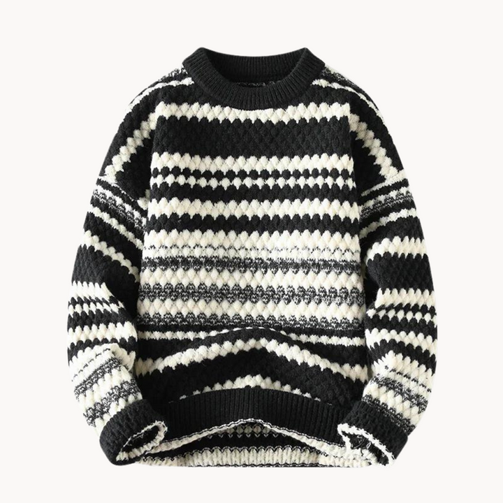 Elegante trui met lange mouwen en ronde hals voor een unieke stijl en tijdloze elegantie | Benjamin