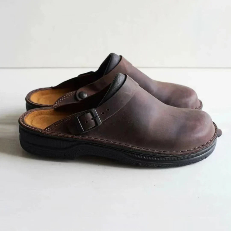 Pantoffels Heren | Imitatieleer & Comfort Fit | Duurzaam & Stevig | Schoenen Heren