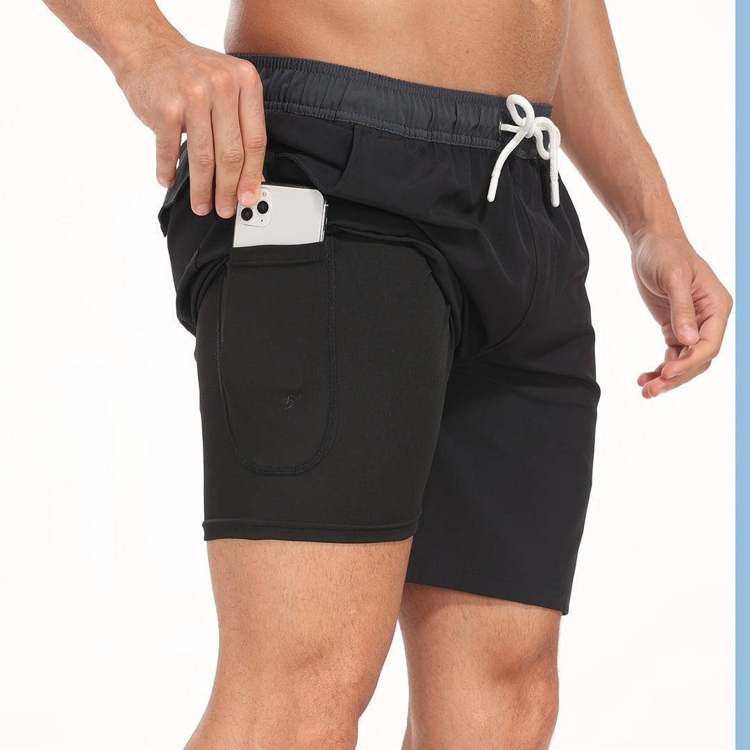 Heren Strandshort | Sneldrogend & Lichtgewicht | Ademend Comfort voor Zomer & Sport