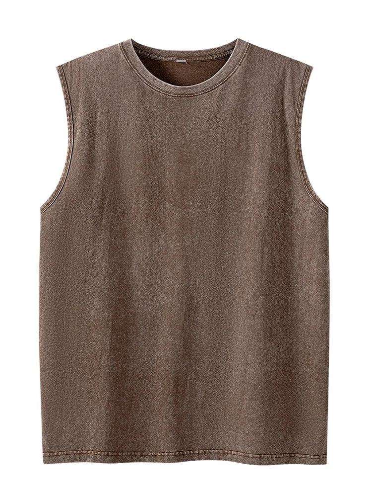 Heren Top | Mouwloze Top | Ronde Hals | Zomer