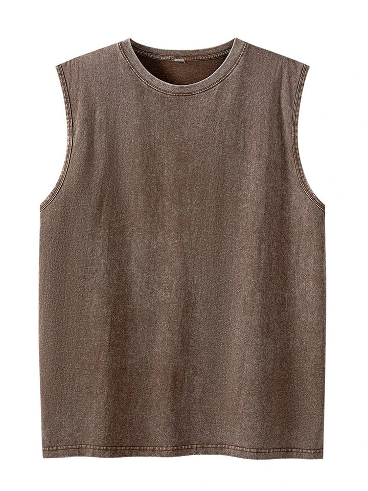 Heren Top | Mouwloze Top | Ronde Hals | Zomer