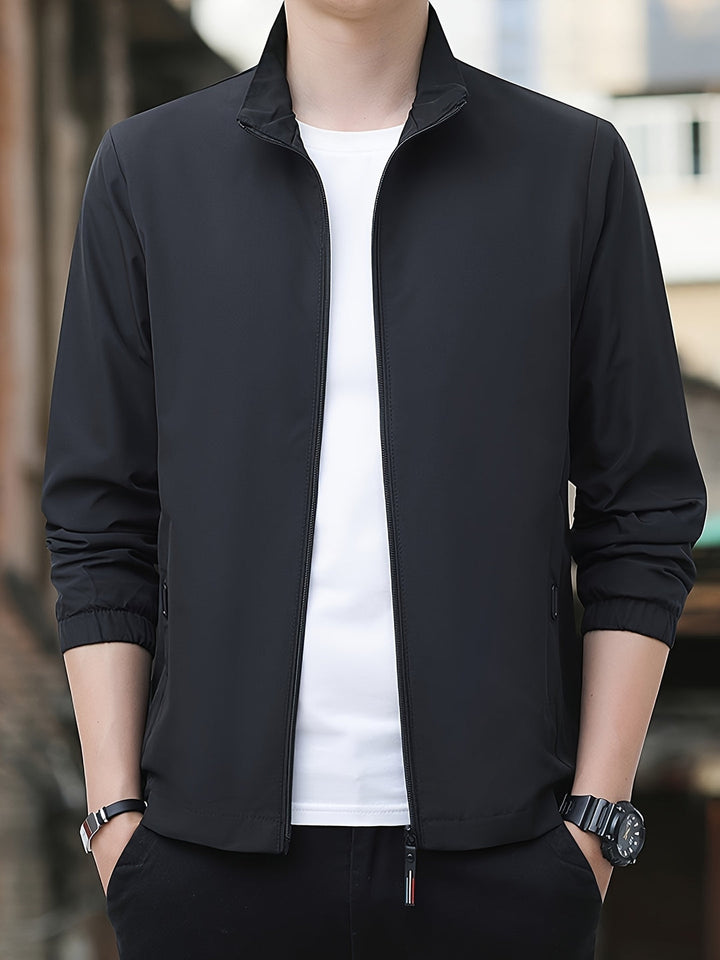 Heren Casual Jas | Lichtgewicht & Comfortabel | Ritssluiting & Opstaande Kraag | Lente & Herfst
