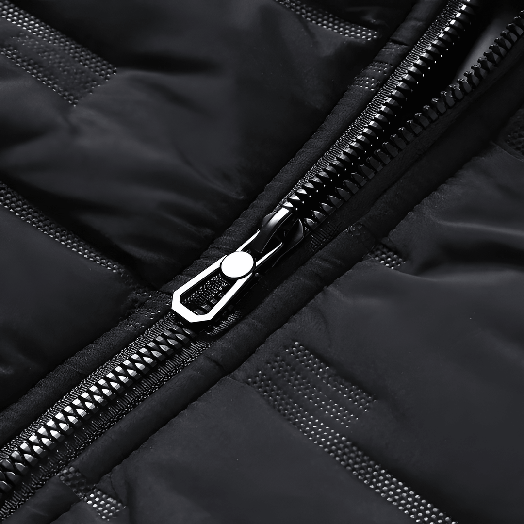 Winterjas Heren | Gewatteerde Pufferjas | Licht & Warm | Met Capuchon