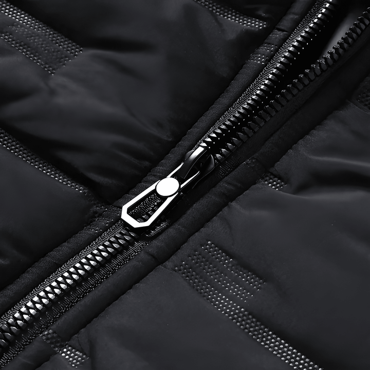 Winterjas Heren | Gewatteerde Pufferjas | Licht & Warm | Met Capuchon