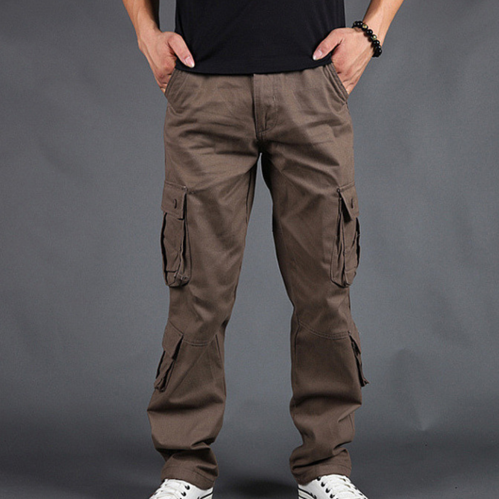 Heren Cargo Broek | 100% Katoen | Duurzaam, Comfortabel & Stoer | Outdoor & Casual