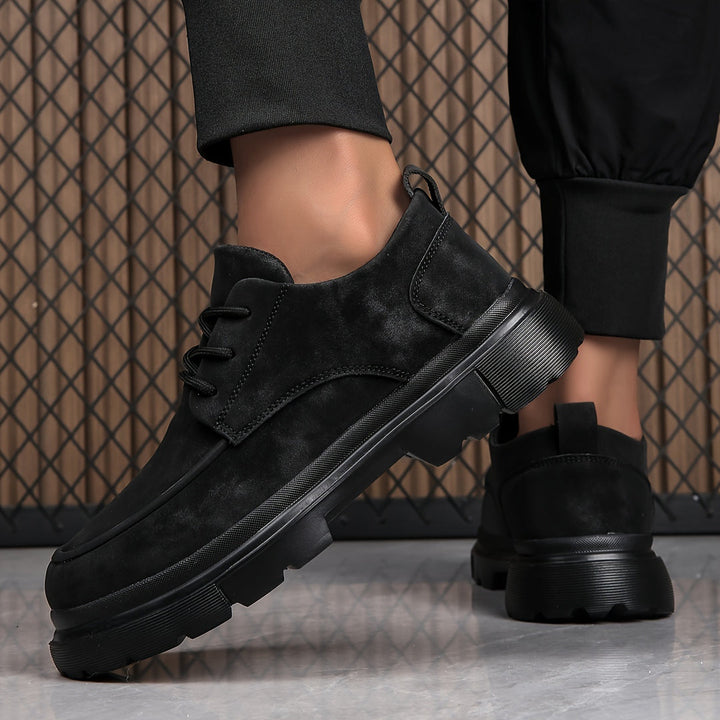 Heren Schoenen | Dikke Zool & Vetersluiting | Antislip & Trendy Zakelijk | PU & EVA