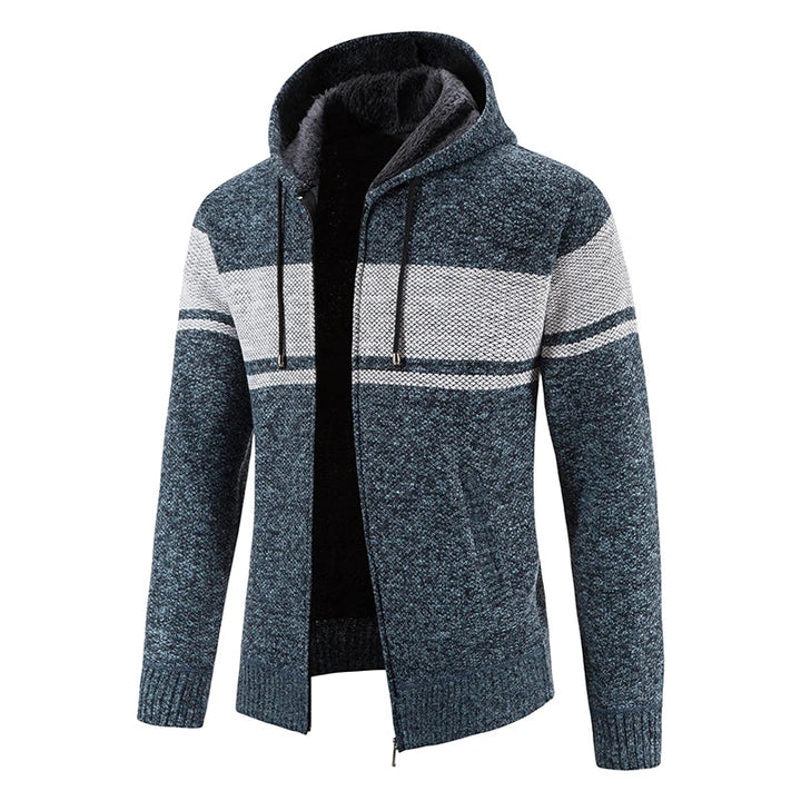 Vest Heren | Gebreid Cardigan met Capuchon | Comfortabele Jas Heren