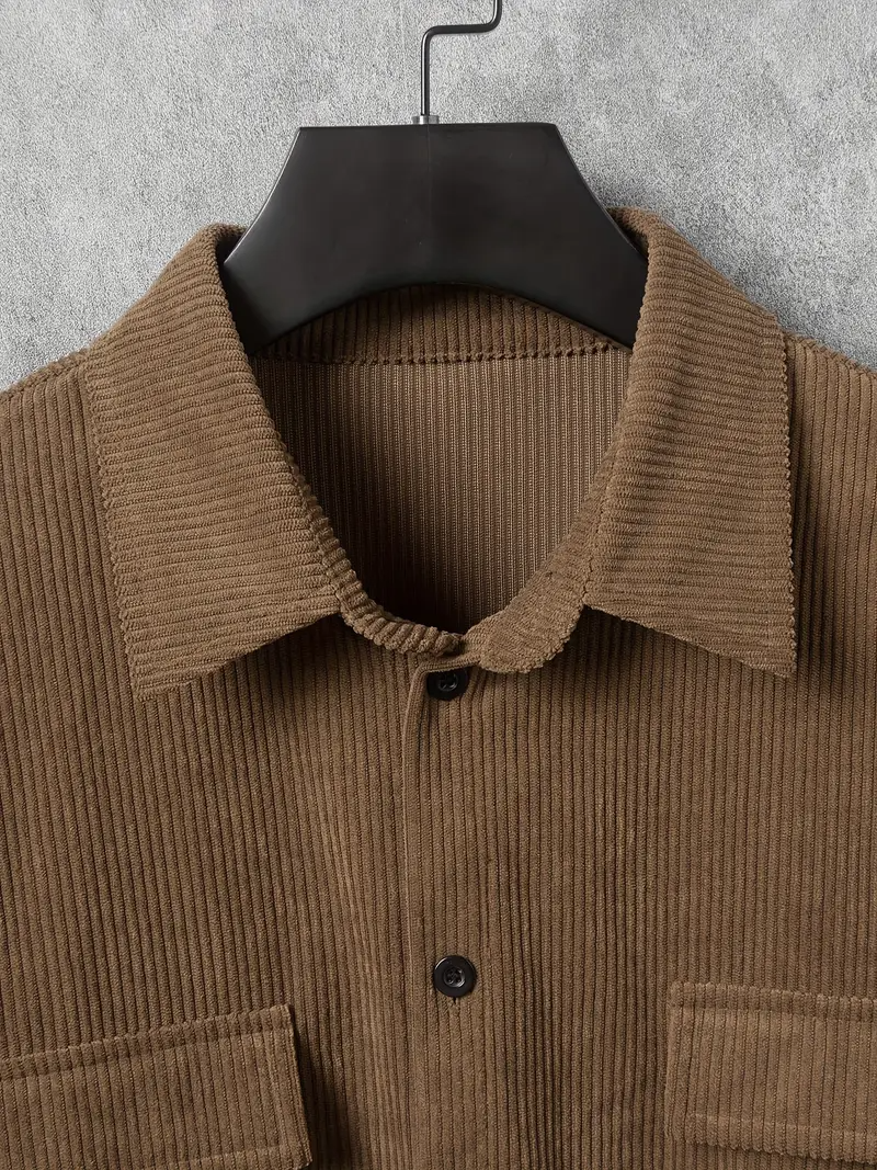 Heren Overhemd | Comfortabel & Trendy | Ribstof Design | Casual Kleding