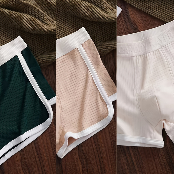 Heren Boxershorts | Set van 3 | Ademend & Sneldrogend | Polyester met Stretch | Effen Kleur