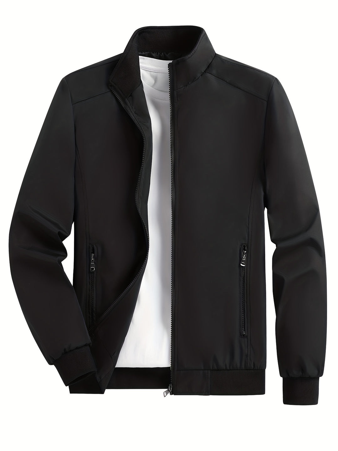 Heren Windjack | Lichtgewicht & Ademend | Ritssluiting & Opstaande Kraag | Outdoor & Sport