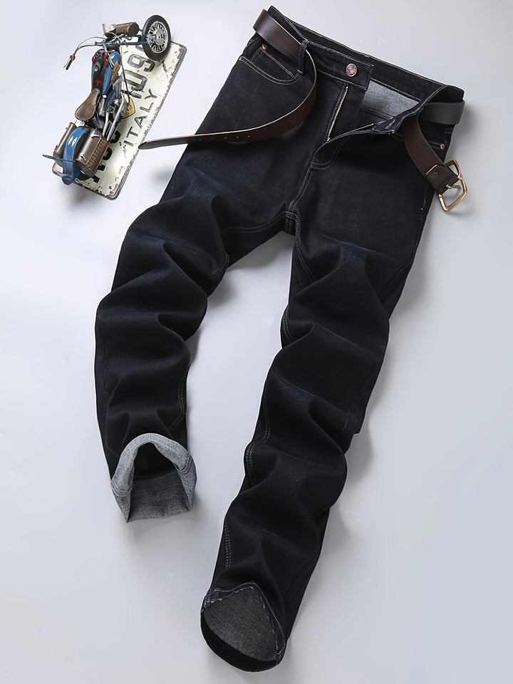 Heren Jeans | Barrel Fit | Klassieke denim | Casual and Komfortabel | Effen kleur