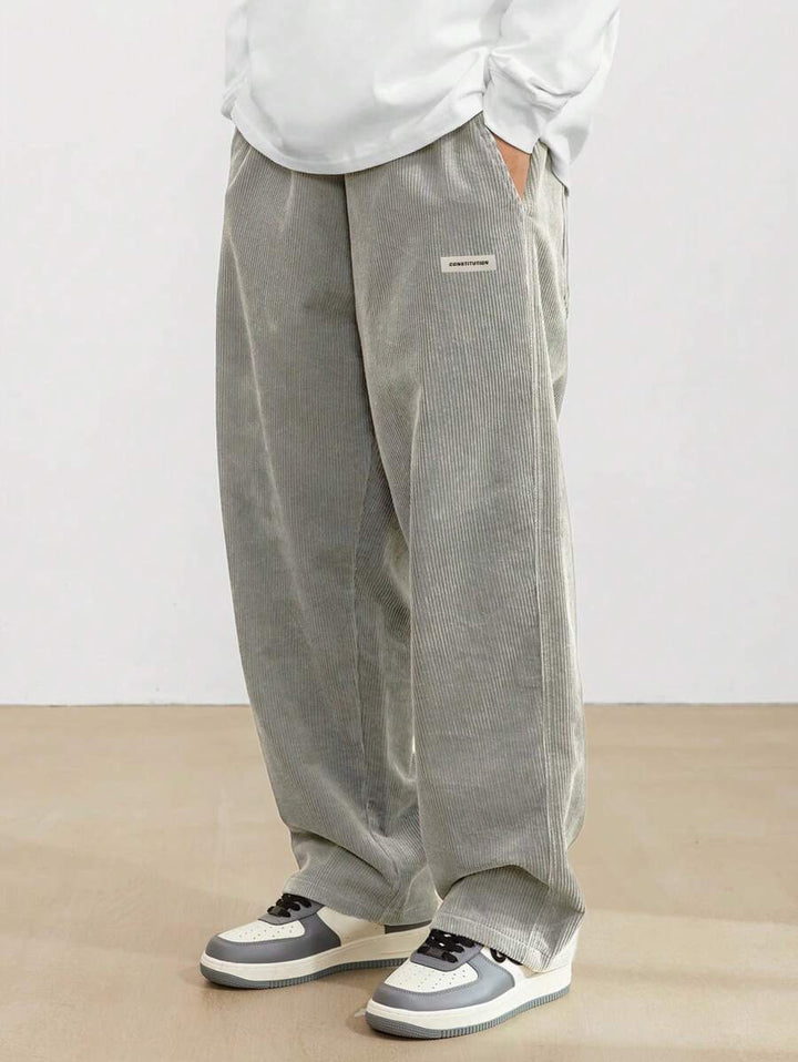 Heren Corduroy Broek | Loose-Fit & Rechte Pijp | Casual & Comfortabel | Tijdloze Stijl