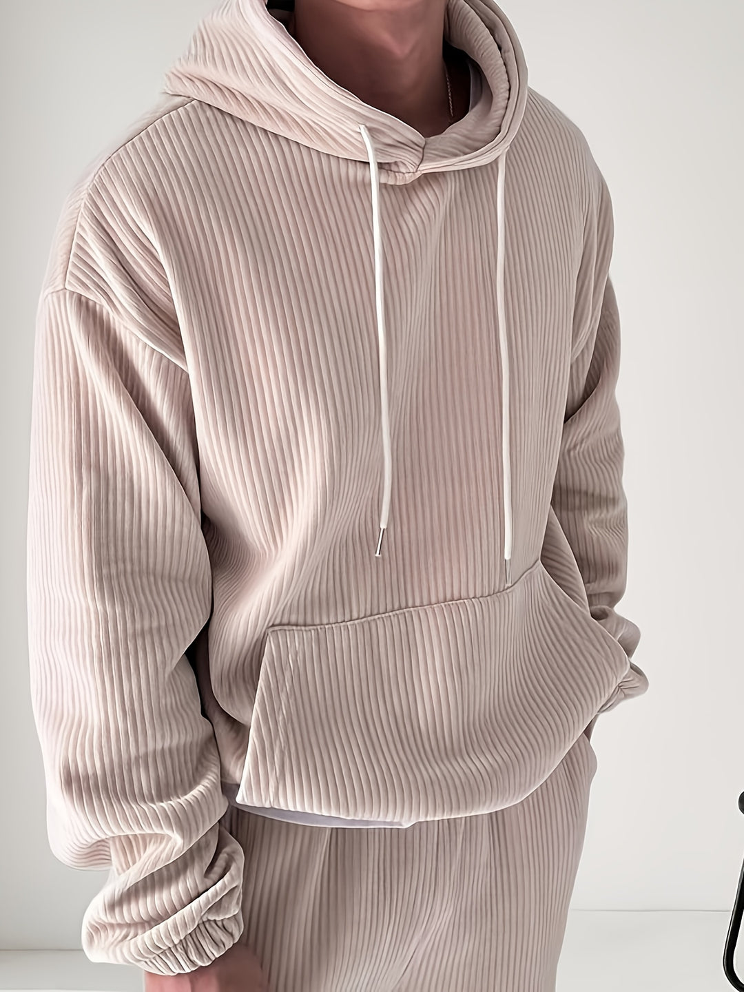 Heren Hoodie | Corduroy | Retro Stijl & Comfortabel | Lente/Herfst