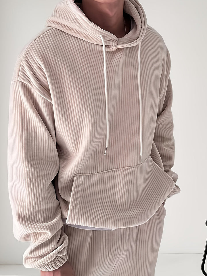 Heren Hoodie | Corduroy | Retro Stijl & Comfortabel | Lente/Herfst