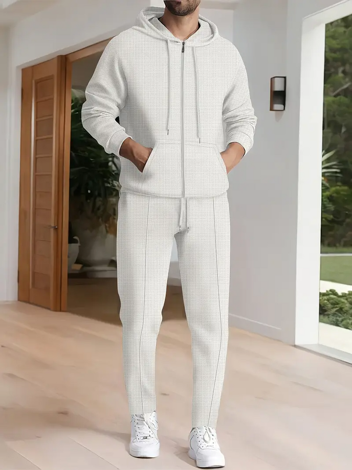 Heren Set | Stijlvol & Comfortabel | Trui met Capuchon & Broek | Moderne Elegantie