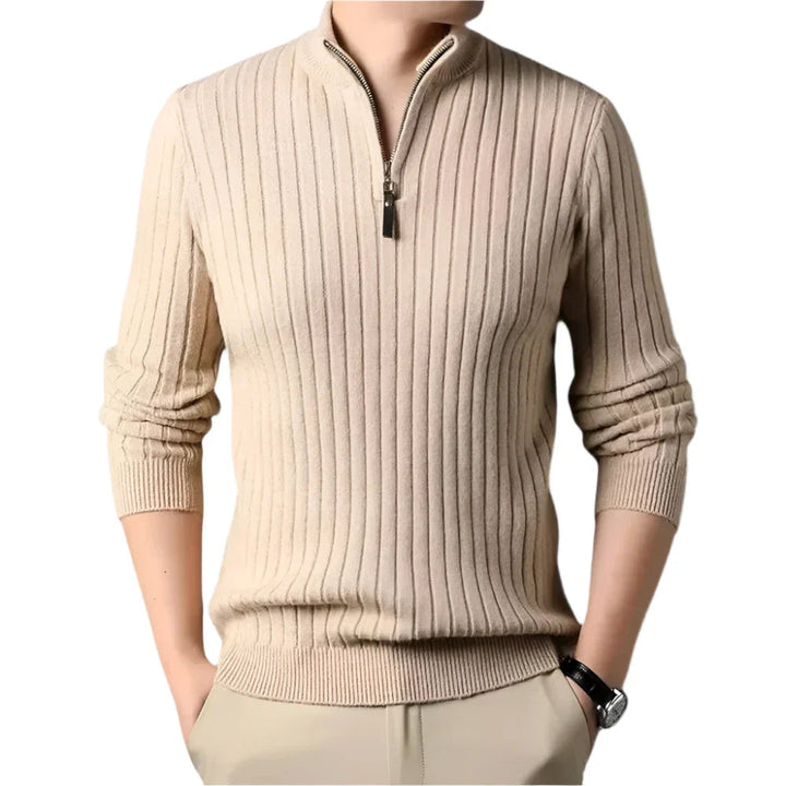 Chique heren trui met halve rits voor een eigentijdse look en ultiem comfort | Niels