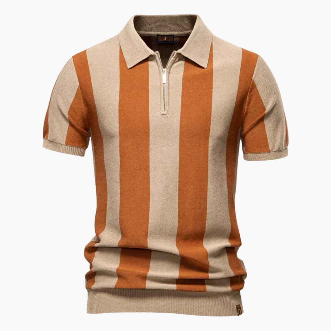 Heren Polo | Retro | Ritssluiting | Zomer