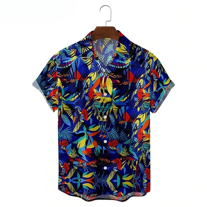 Heren Shirt | Elegant | Bloemenprint | Korte Mouw | Zomer