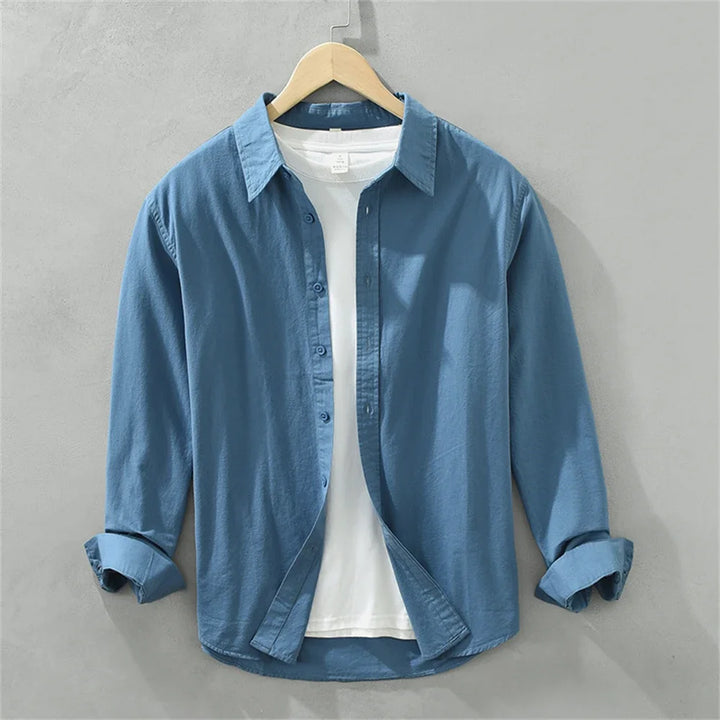 Heren Overhemd | Button Overhemd | Lange Mouwen | Minimalistisch