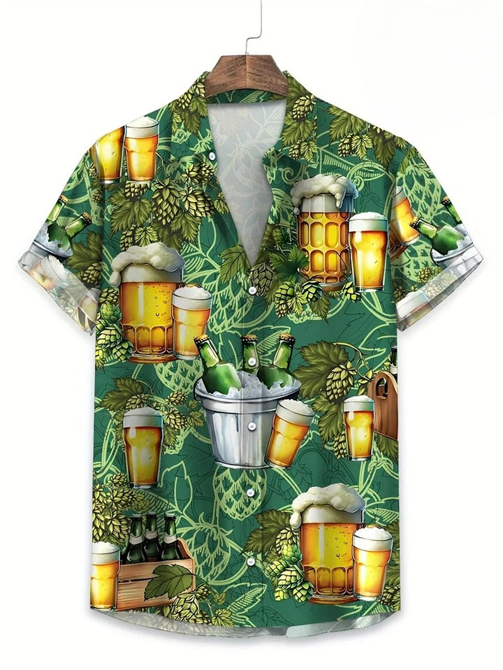 Heren Shirt | Blommig | Kortmouw | Zomer
