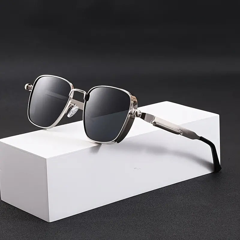 Heren Zonnebril | Aviator Design | Gepolariseerde Lenzen | UV400 Bescherming | Metalen Frame