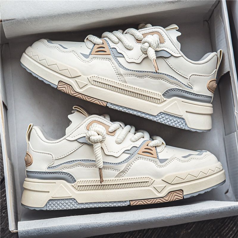 Heren Grove Straat Sneakers | Gelaagde Zool & Retro Look | Comfort & Hoogte