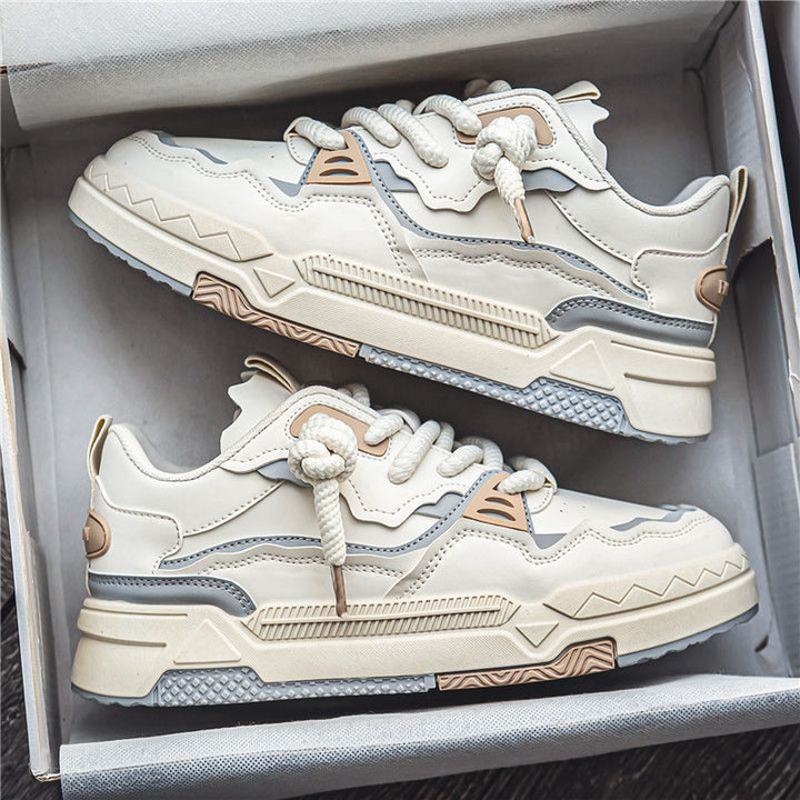 Heren Grove Straat Sneakers | Gelaagde Zool & Retro Look | Comfort & Hoogte