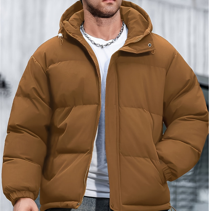 Winterjas Heren | Lichte Puffer Look & Streetstyle Design | Tussenjas Heren met Capuchon