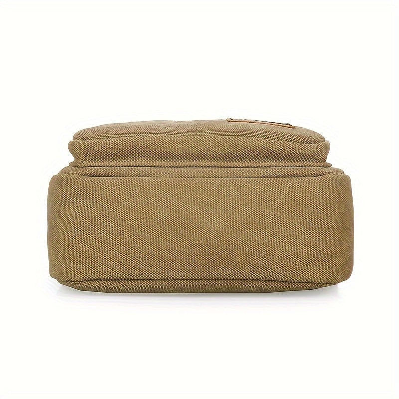 Heren Schoudertas | Verstelbare Band & Meerdere Ritsvakken | Duurzaam Canvas | Casual