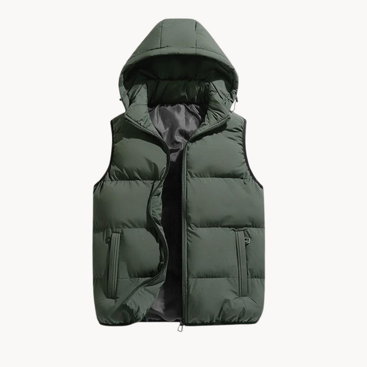 Heren Bodywarmer | Vest Heren | Warme Winter Met Capuchon