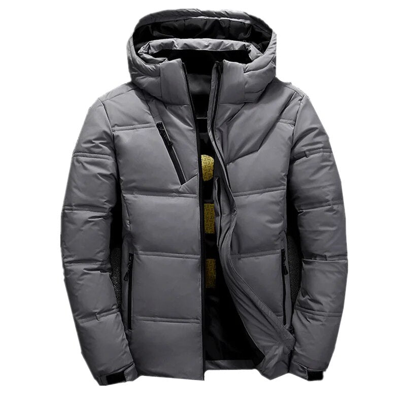 Winterjas Heren | Dikke capuchon Ski Jas | Warm & Casual