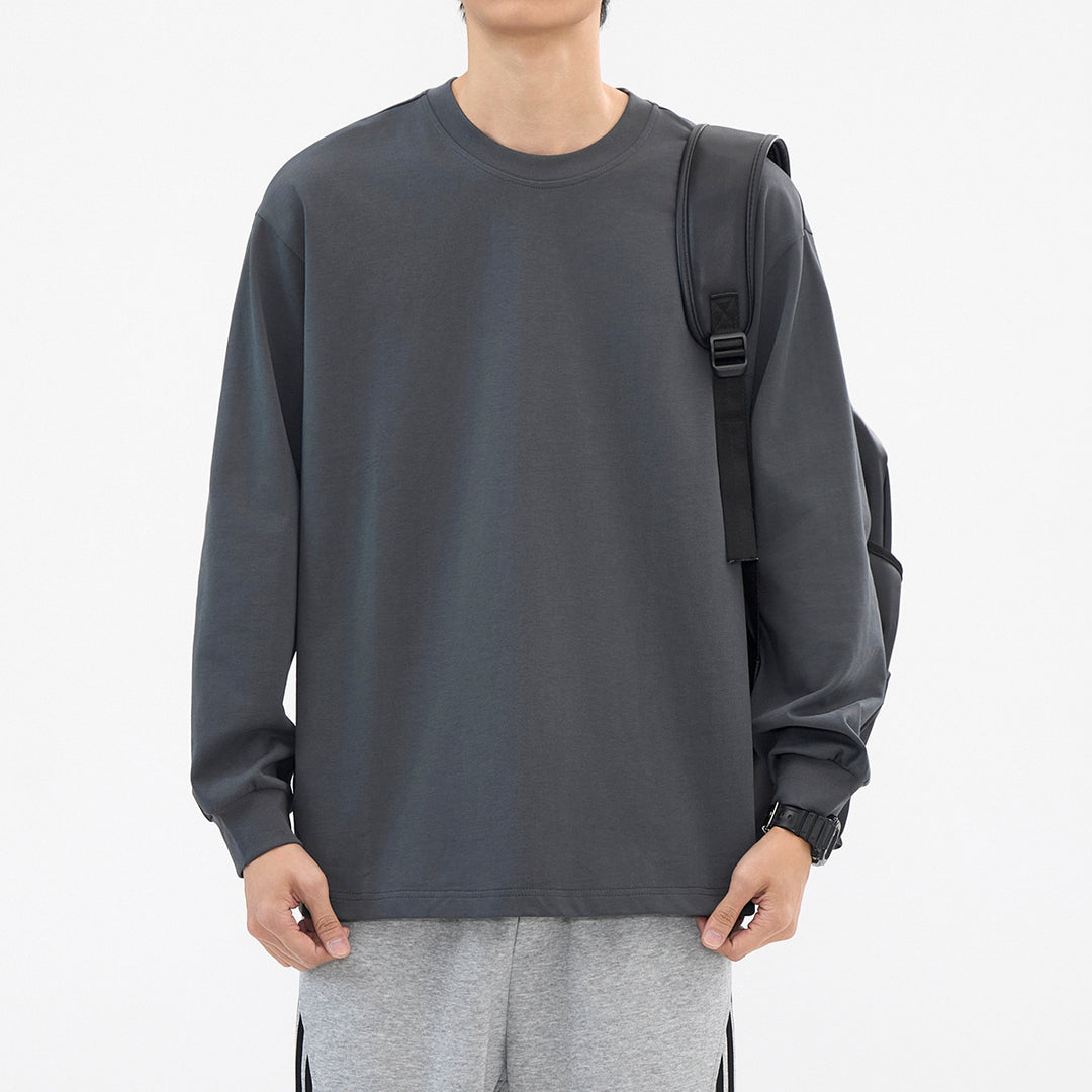 Heren T-shirt | Premium Katoen | Lange Mouwen | Casual & Ademend | Lente