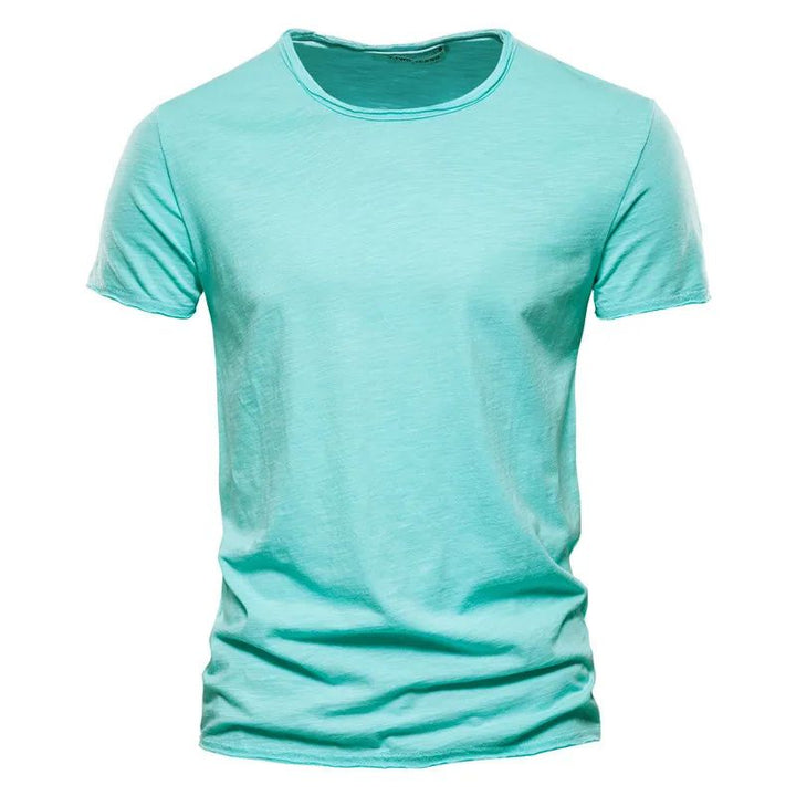 Heren T-shirt | Slim Fit Pasvorm | Ademend Katoen | Korte Mouw | Casual Top