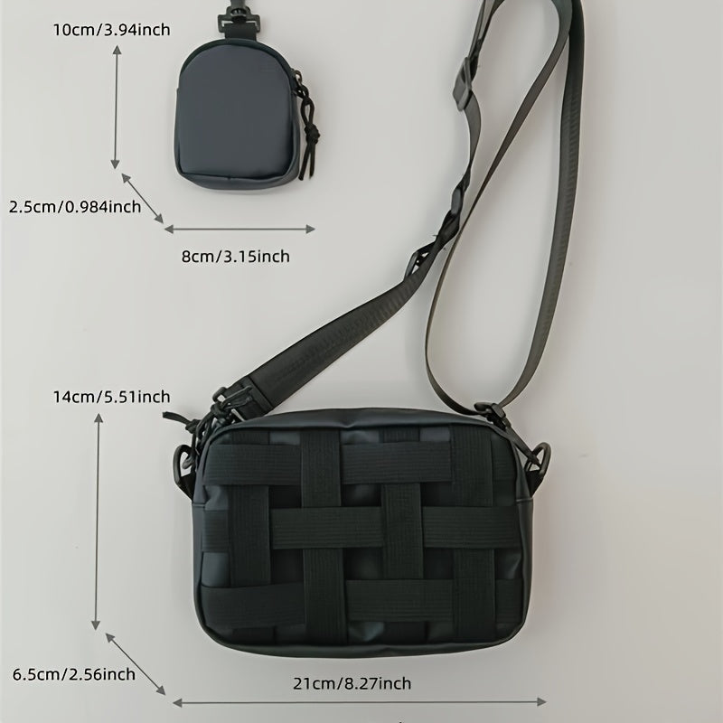 Heren Schoudertas | Compacte Crossbody & Telefoontas | Lichtgewicht & Reisklaar | Zwart