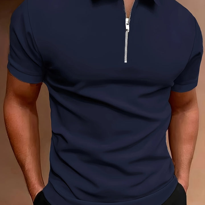 Heren Polo | Slimfit | Ritssluiting | Zomer