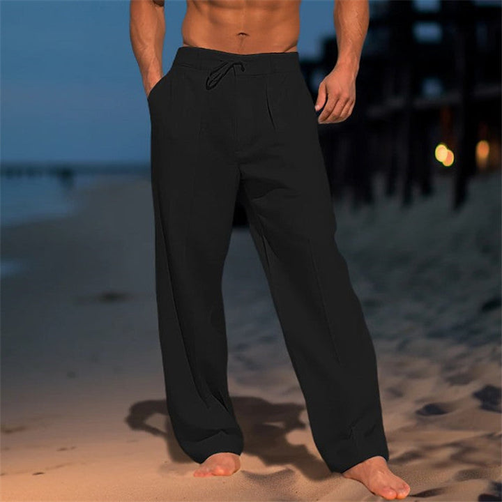 Heren Broek | Wijde Pijpen | Met Trekkoord | Zomer