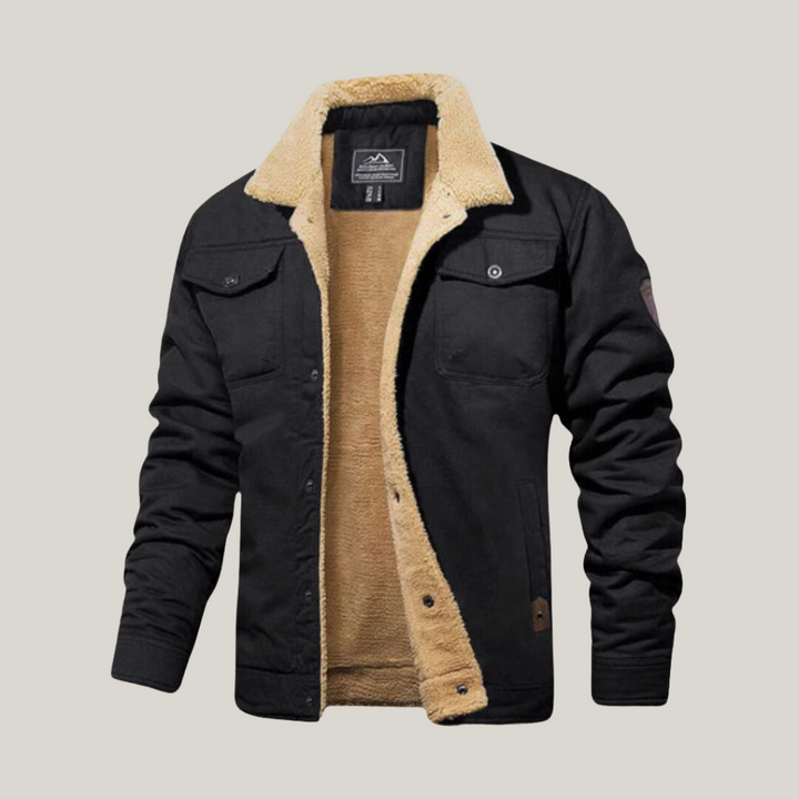 Teddy-fleece gevoerde herenjas voor ultieme warmte en stijlvol comfort | Mason