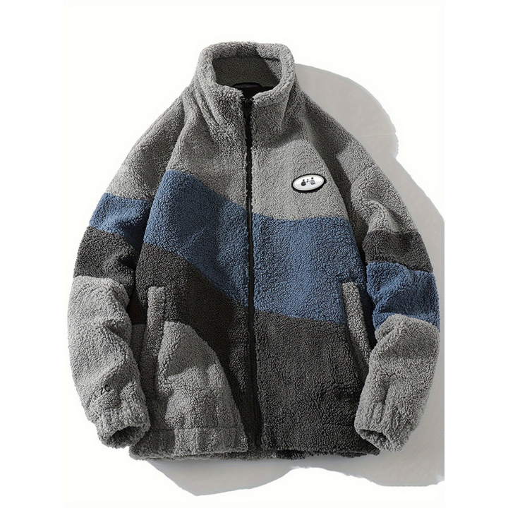 Winterjas Heren | Zachte Warme Jas | Casual Kleurblokken