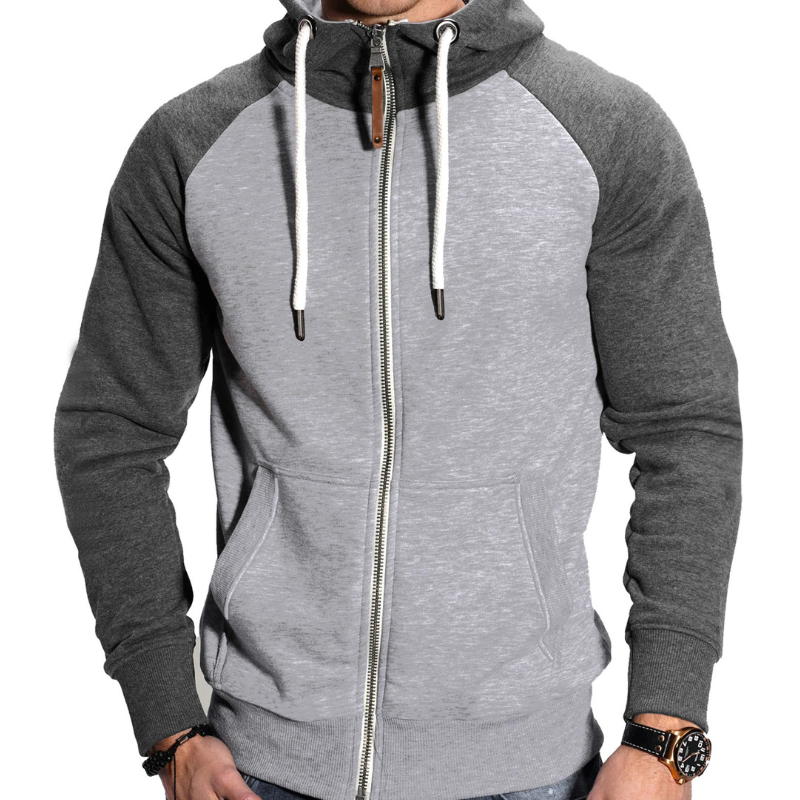 Heren Hoodie | Sportieve Hoodie met Rits | Comfortabel & Casual Kleding