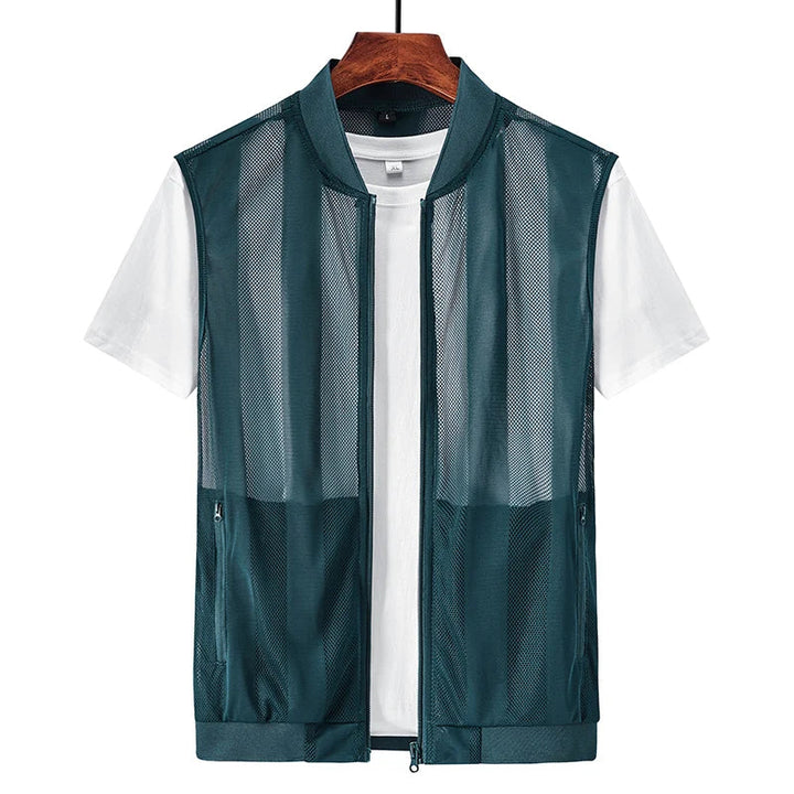 Heren Bodywarmer | Vintage | Met Rits | Zomer