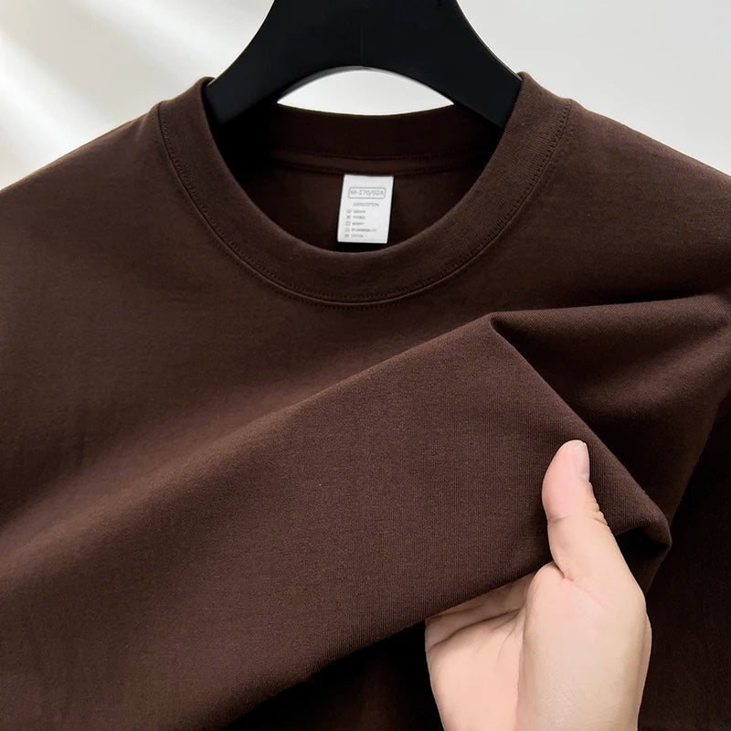 Heren T-shirt | Ademend & Losvallend | Zomer | Effen Kleur