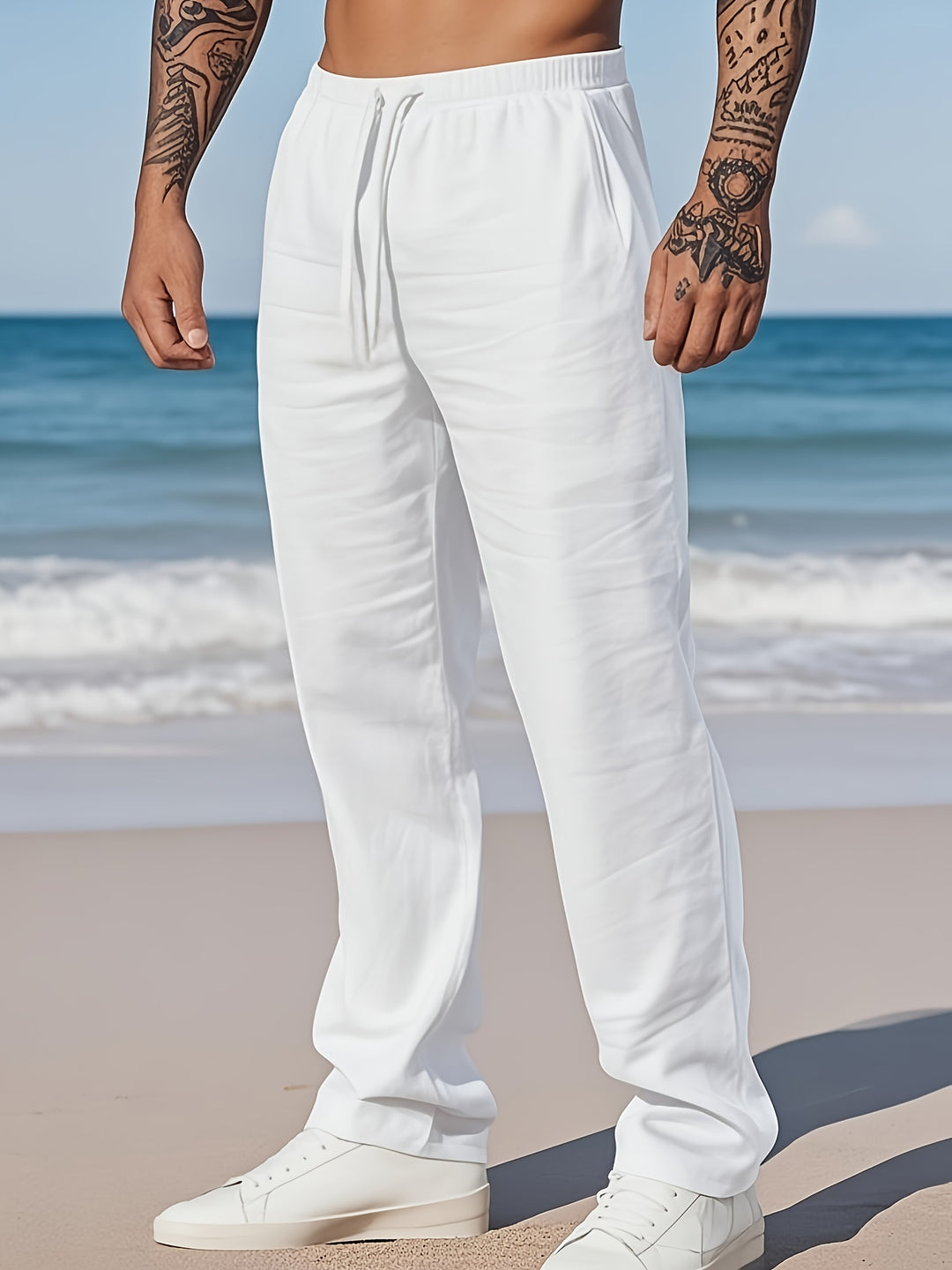 Heren Broek | Straight | Met Trekkoord | Zomer