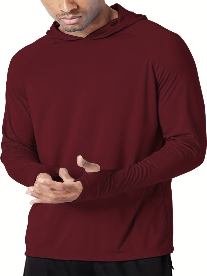 Heren Shirt met Capuchon | Sneldrogend & Ademend | Lichtgewicht Polyester