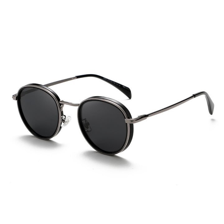 Heren Zonnebril | Ronde Vorm | 100% UV-Bescherming | Tijdloos Design