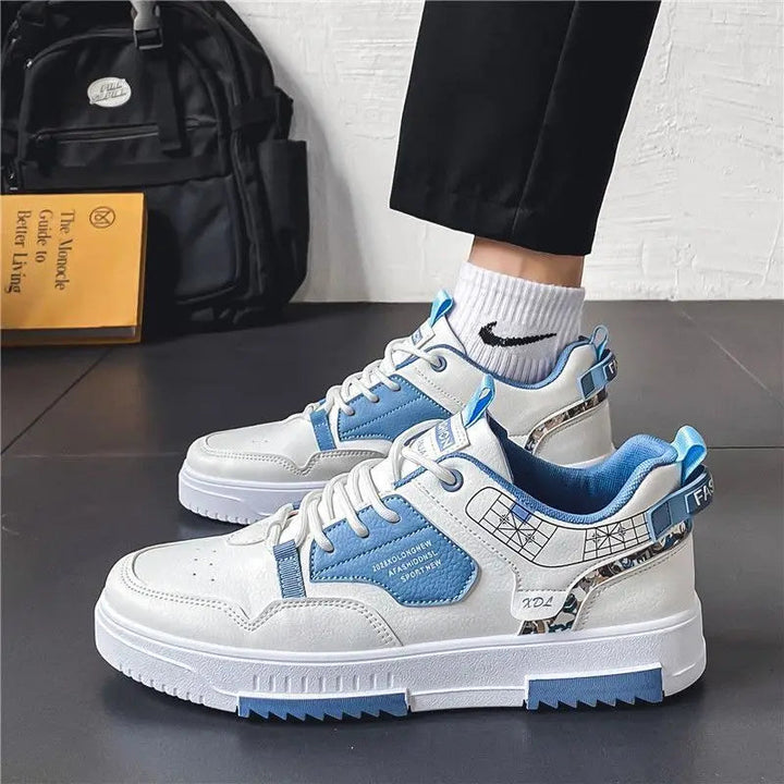 Heren Sneakers | Ademend & Comfortabel | Platte Zool & Vetersluiting | Sportief & Casual