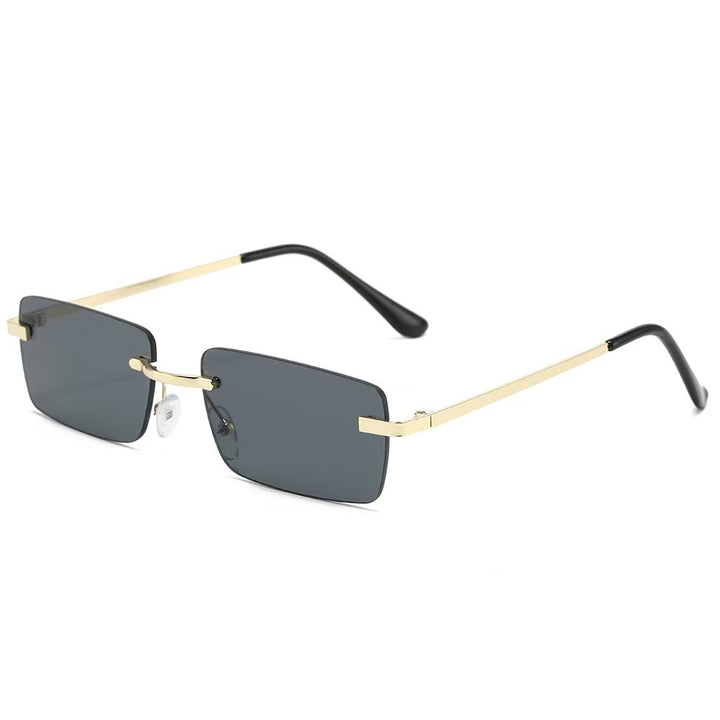 Heren Zonnebril | Stijlvol Randloos Design | Metalen Frame | Casual & Lichtgewicht