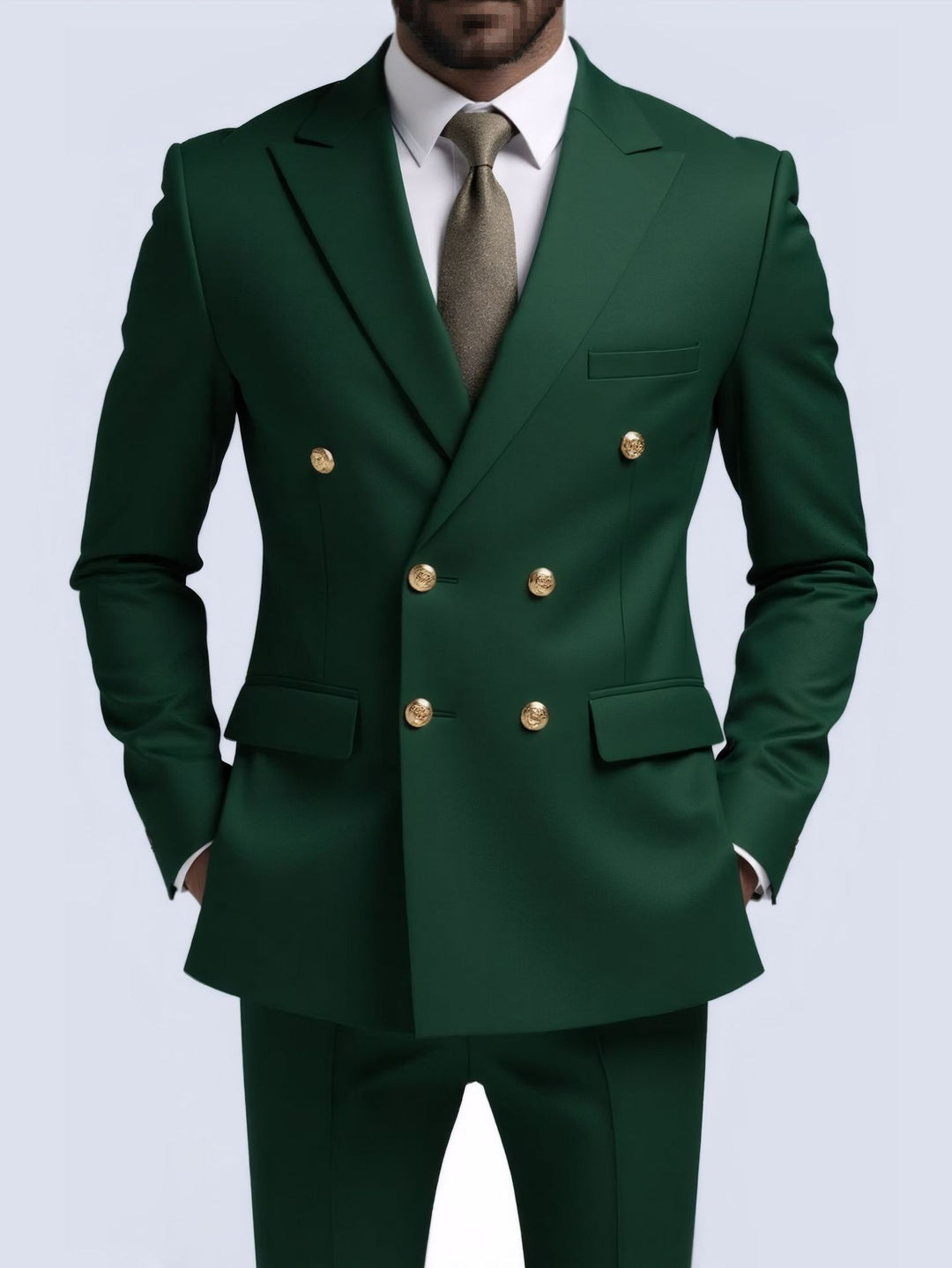 Heren Pak 2-Delig | Slim Fit | Double Breasted | Elegant & Formeel