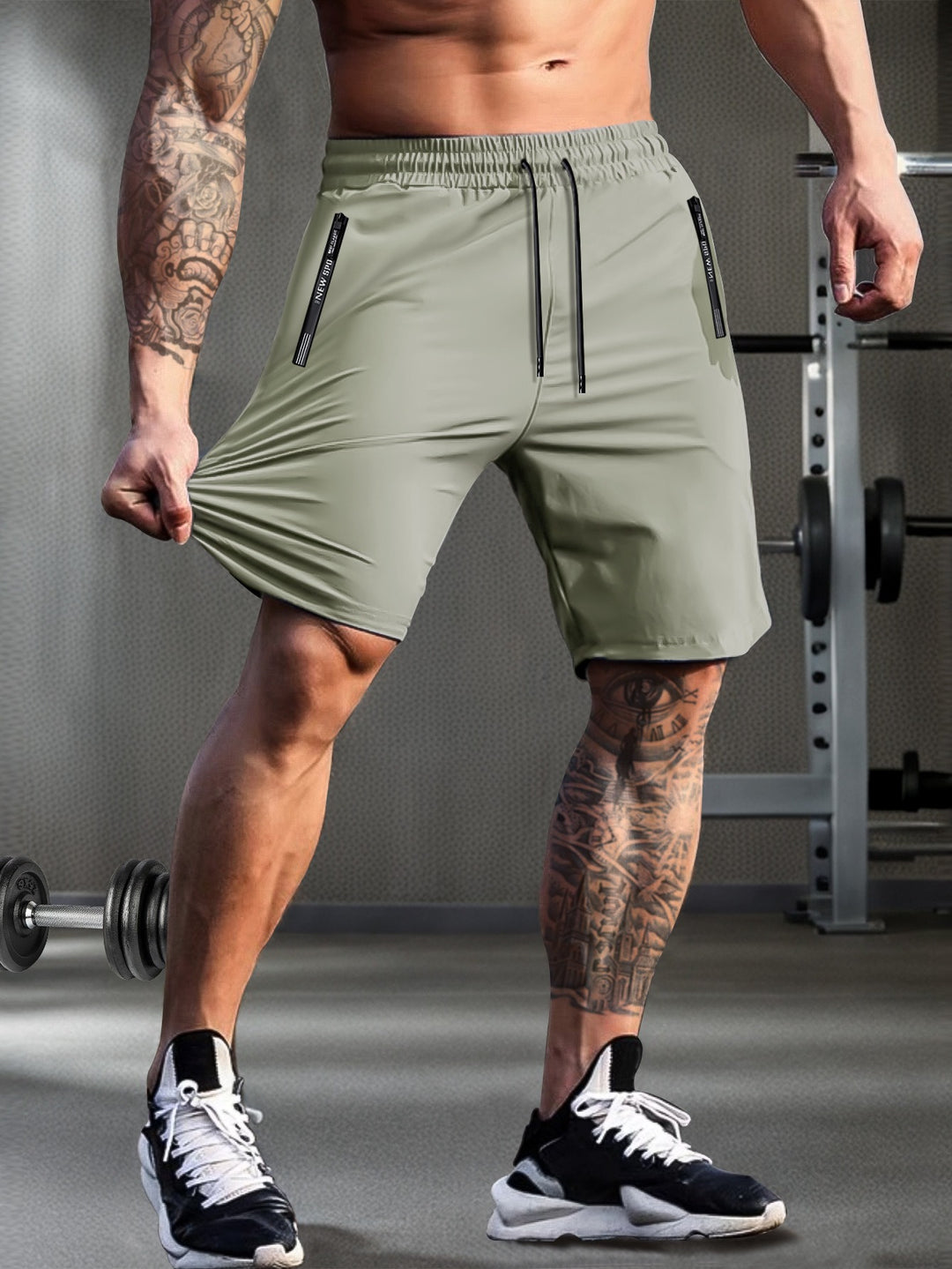 Heren Sneldrogend Shorts | Licht & Ademend | Ritssluiting en Trekkoord | Zomer