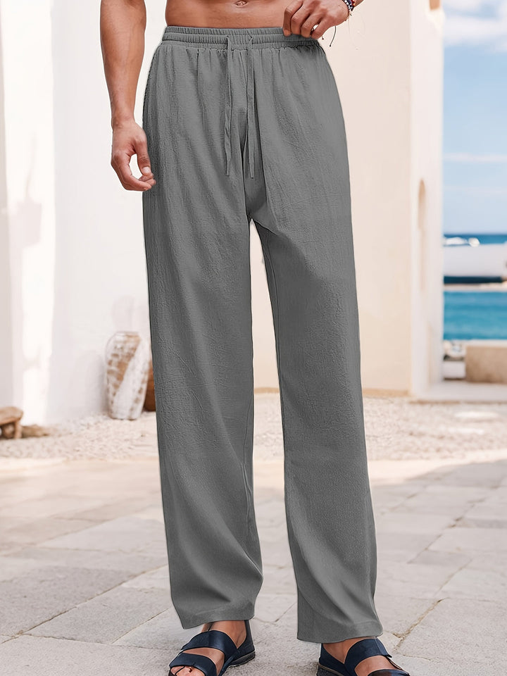 Heren Broek | Wijde Pijpen | Met Trekkoord | Zomer
